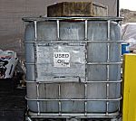 Oil disposal tank located at the Household Hazardous Waste Facility.