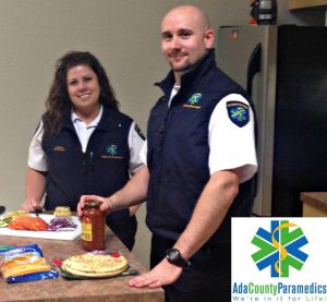 Ada County Paramedics preparing food