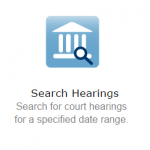 Search hearings icon