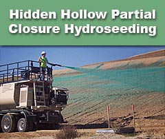 picture of hidden hollow partial closure hydroseeding